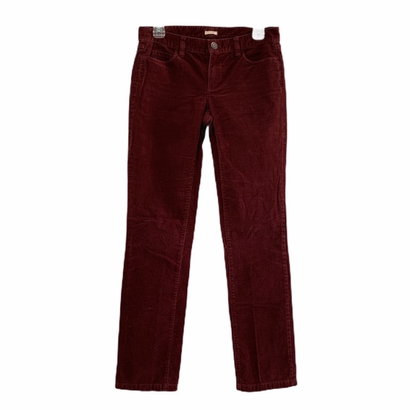 J Crew Matchstick Merlot Corduroy 27R - Picture 1 of 5